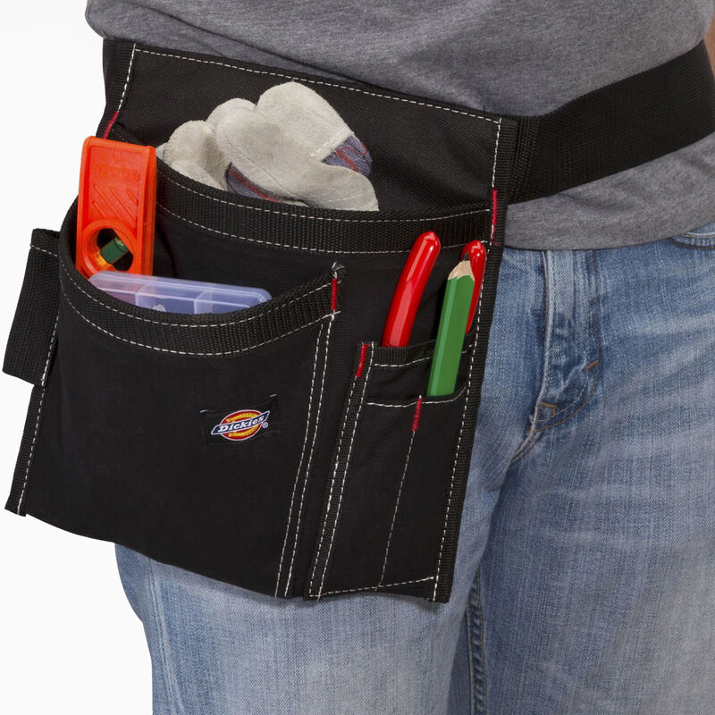 Dickies 5-Pocket Work Apron with Side Tool Pouch Black ID-074HRULA
