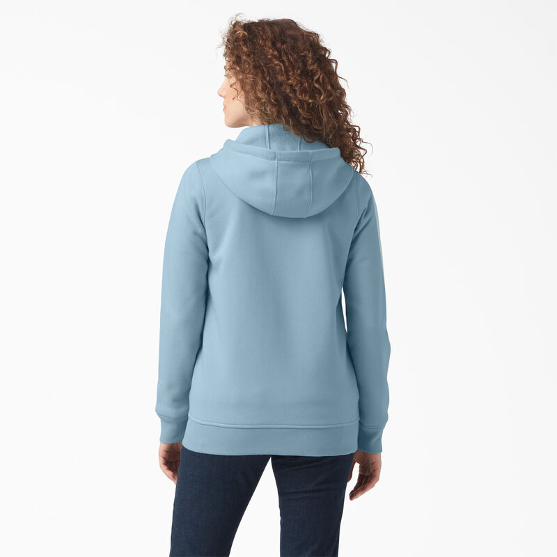 Dickies Heavyweight Full-Zip Fleece Hoodie Clear Blue ID-0Com8qEl