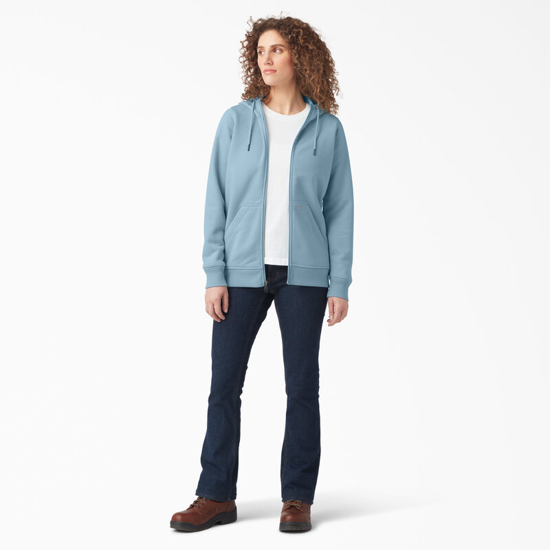 Dickies Heavyweight Full-Zip Fleece Hoodie Clear Blue ID-0Com8qEl
