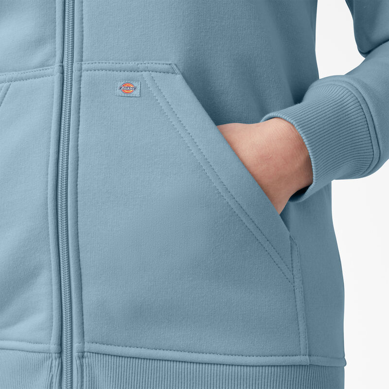 Dickies Heavyweight Full-Zip Fleece Hoodie Clear Blue ID-0Com8qEl