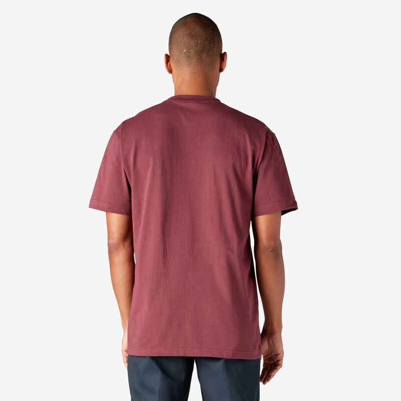 Dickies Heavyweight Short Sleeve Pocket T-Shirt Burgundy ID-0EaZ42GU