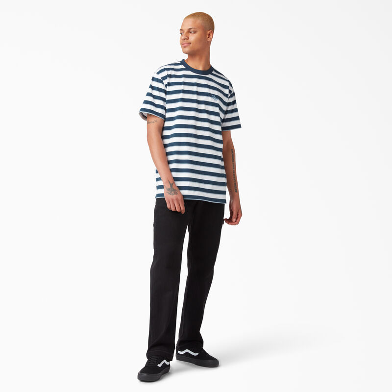 Dickies Vincent Alvarez Striped T-Shirt Airforce Blue Stripe ID-0NHcNDhA