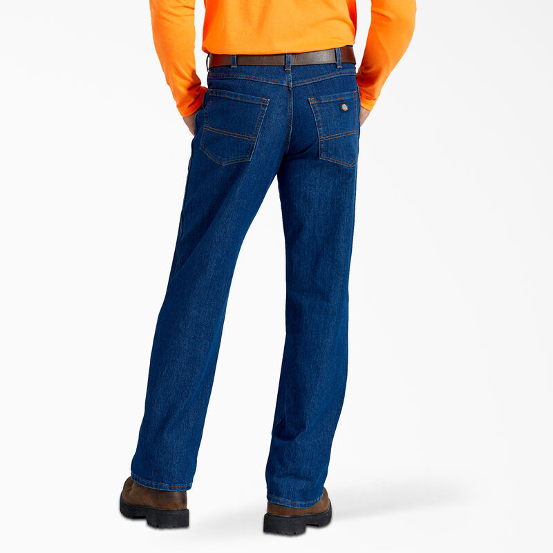 Dickies FLEX Active Waist Relaxed Fit Jeans Rinsed Indigo Blue ID-0Z36igKj