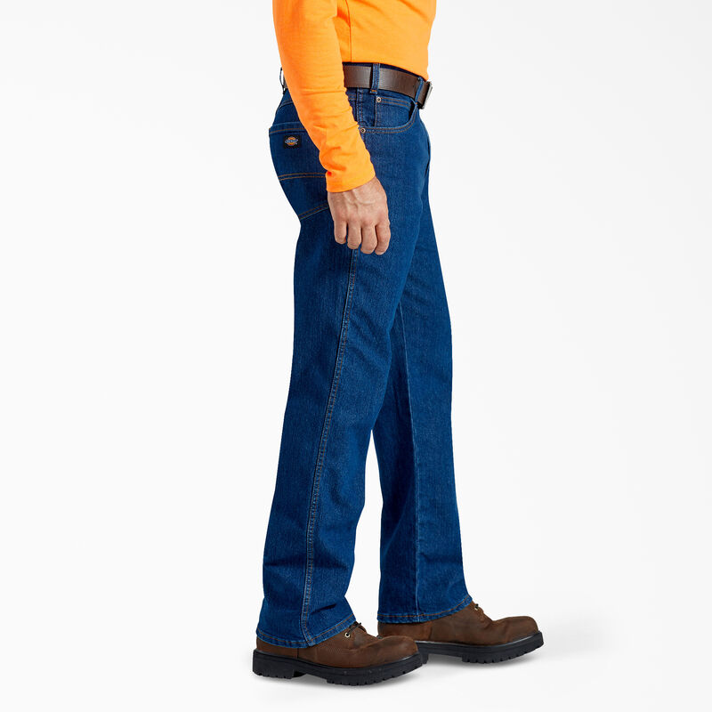 Dickies FLEX Active Waist Relaxed Fit Jeans Rinsed Indigo Blue ID-0Z36igKj