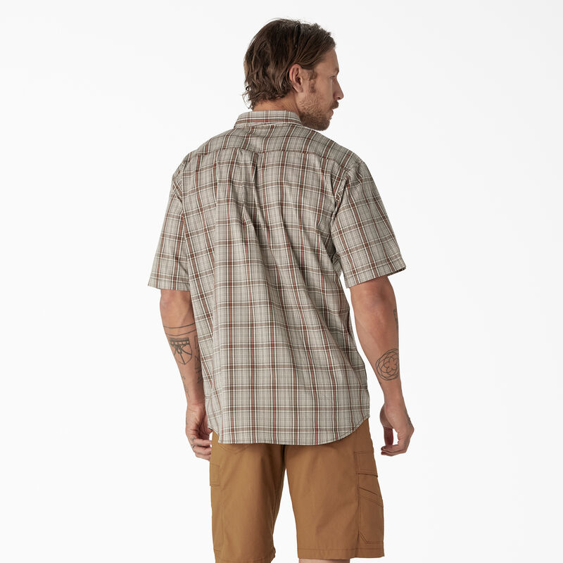 Dickies Short Sleeve Woven Shirt Moss Backland Prairie Plaid ID-0rbpWKmB