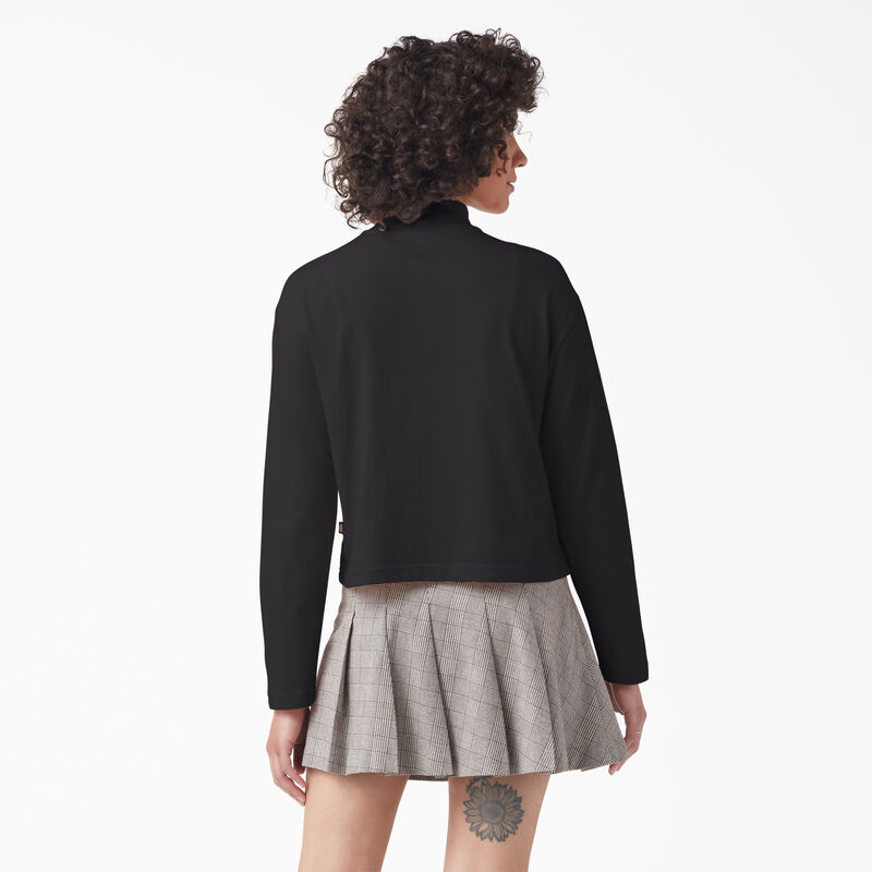 Dickies Mapleton High Neck Long Sleeve T-Shirt Black ID-0xXNK2KF