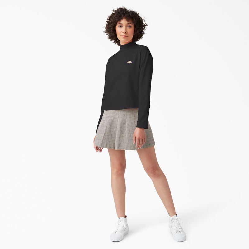 Dickies Mapleton High Neck Long Sleeve T-Shirt Black ID-0xXNK2KF