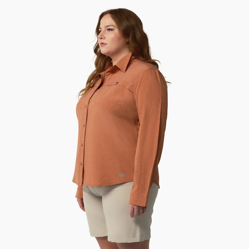 Dickies Plus Cooling Roll-Tab Work Shirt Copper Heather ID-0yAMjj6W