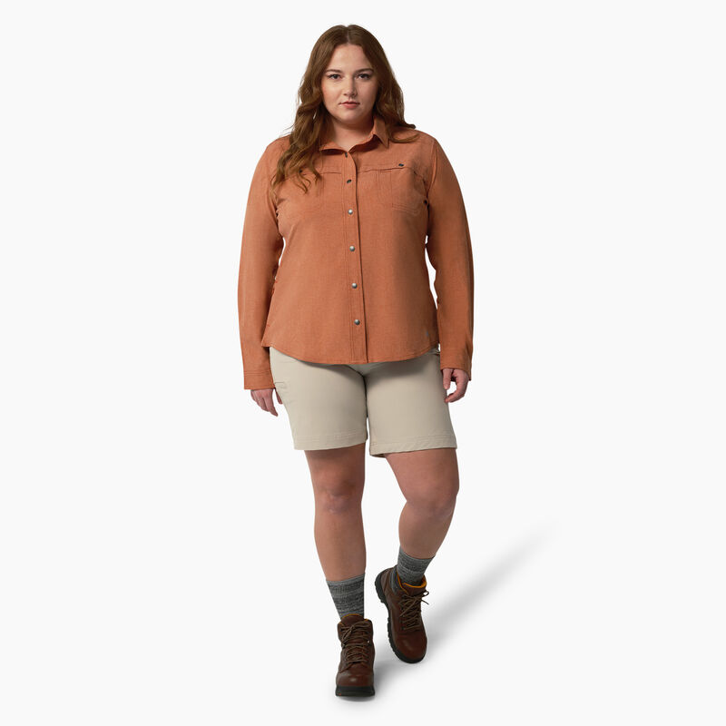 Dickies Plus Cooling Roll-Tab Work Shirt Copper Heather ID-0yAMjj6W
