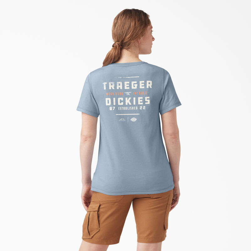 Dickies Traeger x Dickies Pocket T-Shirt Fog Blue ID-1ASvQuQX