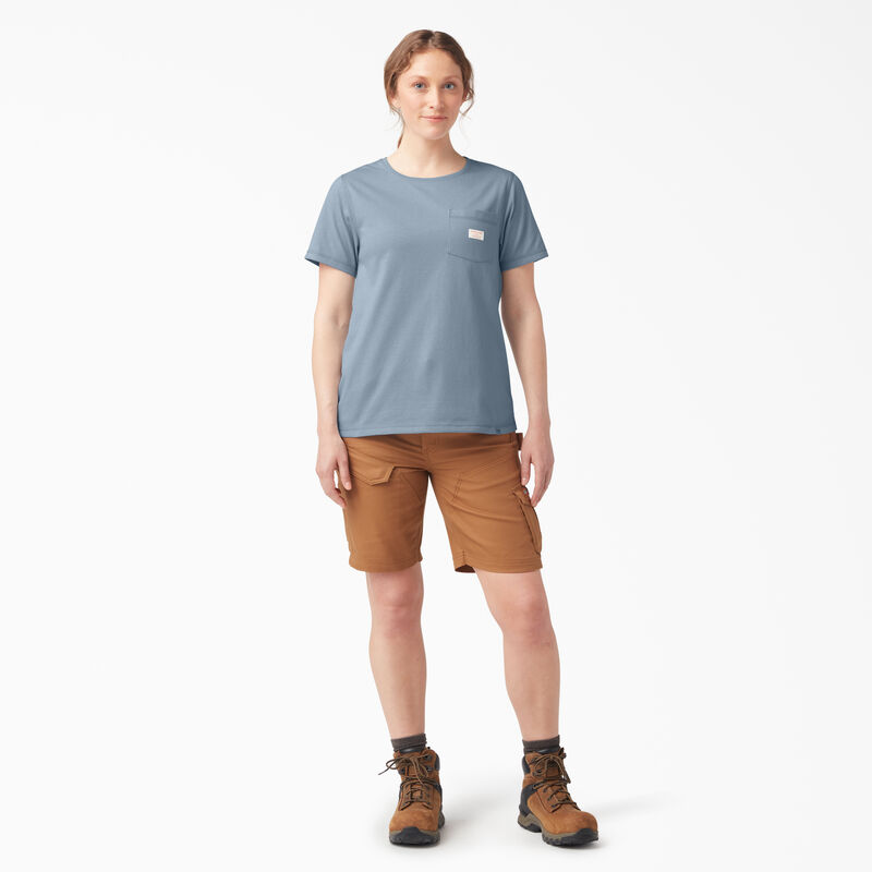 Dickies Traeger x Dickies Pocket T-Shirt Fog Blue ID-1ASvQuQX