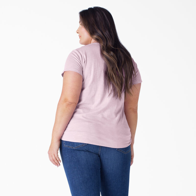 Dickies Plus Short Sleeve V-Neck T-Shirt Mauve Shadows ID-1BQlHaIw