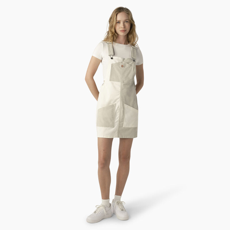 Dickies Regular Fit Colorblock Bib Overall Dress Cloud/Desert Color Block ID-1FEwOb8T