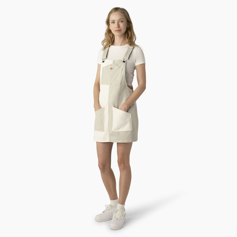 Dickies Regular Fit Colorblock Bib Overall Dress Cloud/Desert Color Block ID-1FEwOb8T