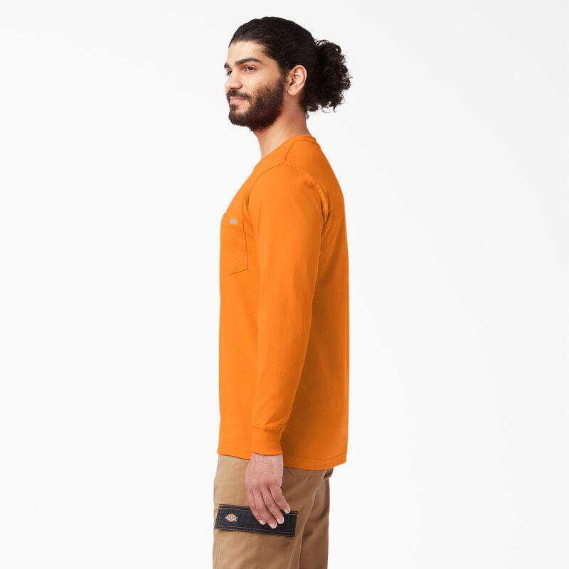 Dickies Heavyweight Long Sleeve Pocket T-Shirt Orange ID-1KQjW5Hw