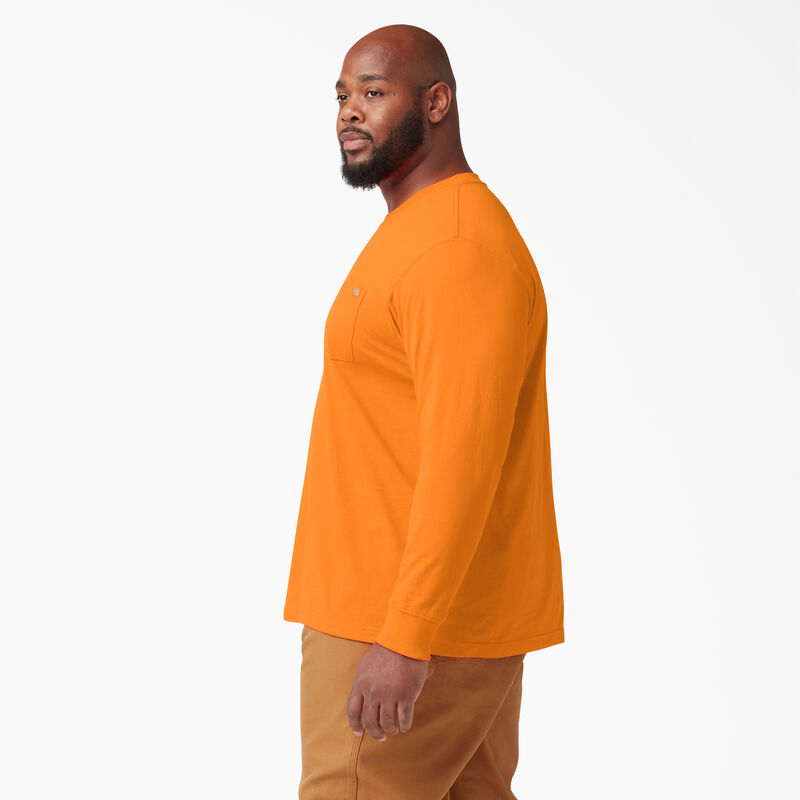 Dickies Heavyweight Long Sleeve Pocket T-Shirt Orange ID-1KQjW5Hw