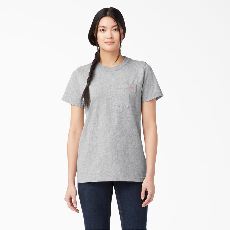 Dickies Heavyweight Short Sleeve Pocket T-Shirt Heather Gray ID-1Rg6Bg5Z