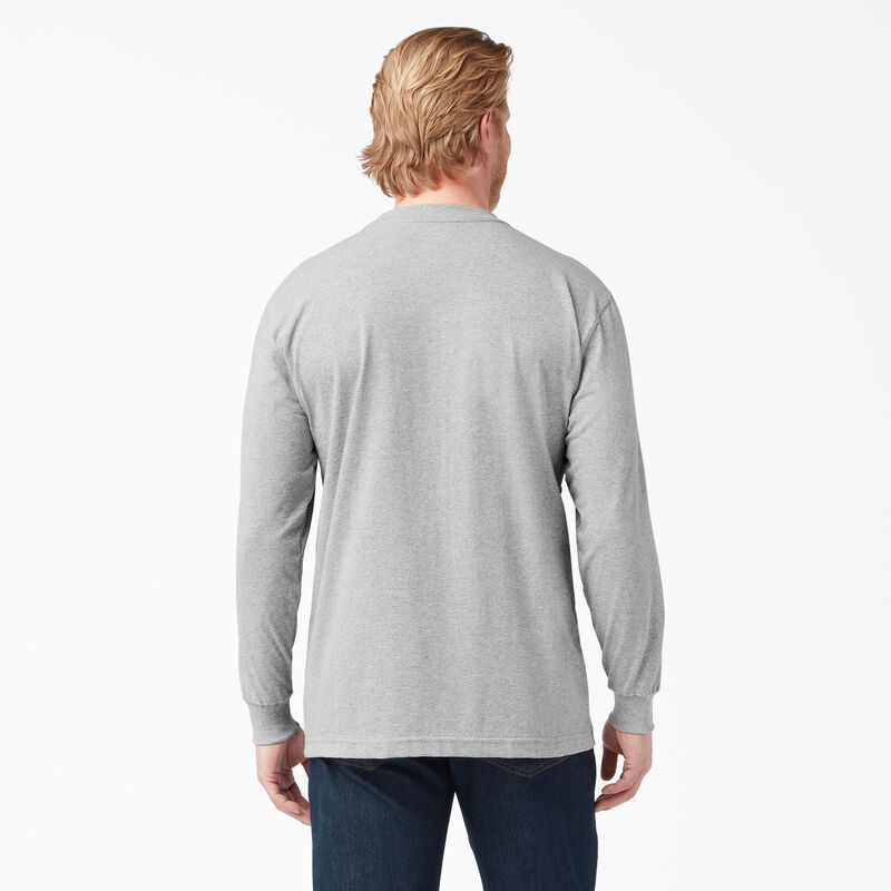 Dickies Heavyweight Long Sleeve Pocket T-Shirt Heather Gray ID-1UoxTcAI