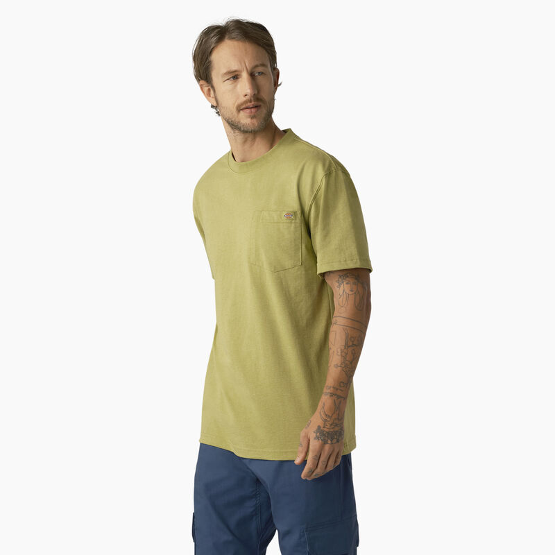 Dickies Heavyweight Heathered Short Sleeve Pocket T-Shirt Fern Heather ID-20pkjR5j