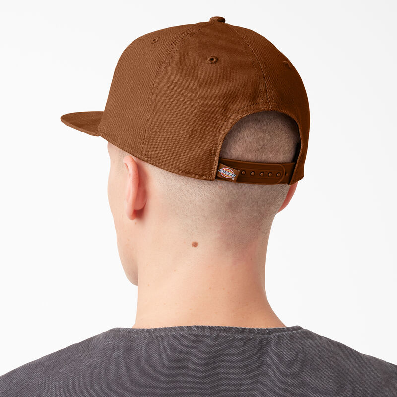 Dickies Logo Patch Flat Bill Cap Brown Duck ID-233VDx96