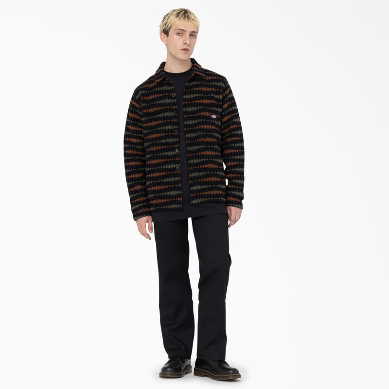 Dickies Falkville Long Sleeve Shirt Black/Military Green ID-23OLZuIo