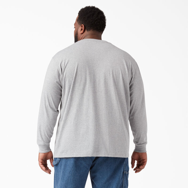 Dickies Heavyweight Long Sleeve Pocket T-Shirt Heather Gray ID-26IMC1rM