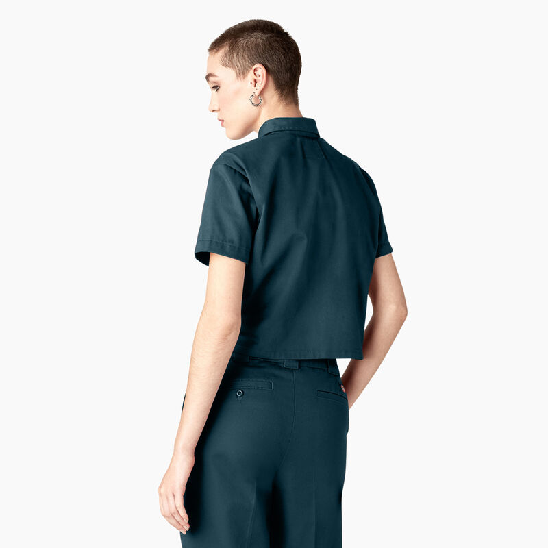 Dickies Cropped Work Shirt Reflecting Pond ID-26Iwd3LB