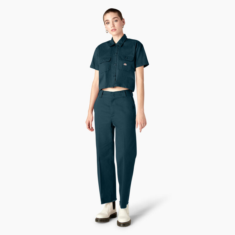 Dickies Cropped Work Shirt Reflecting Pond ID-26Iwd3LB