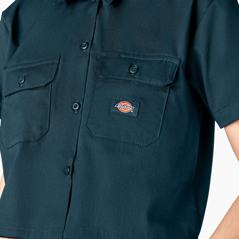 Dickies Cropped Work Shirt Reflecting Pond ID-26Iwd3LB