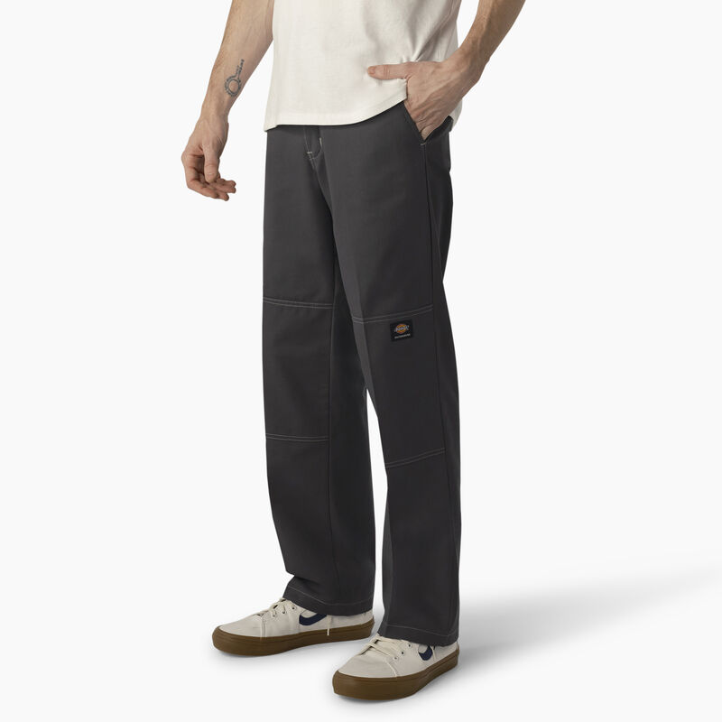 Dickies Skateboarding Regular Fit Double Knee Pants Charcoal w/ Gray Stitching ID-27KZ11v2