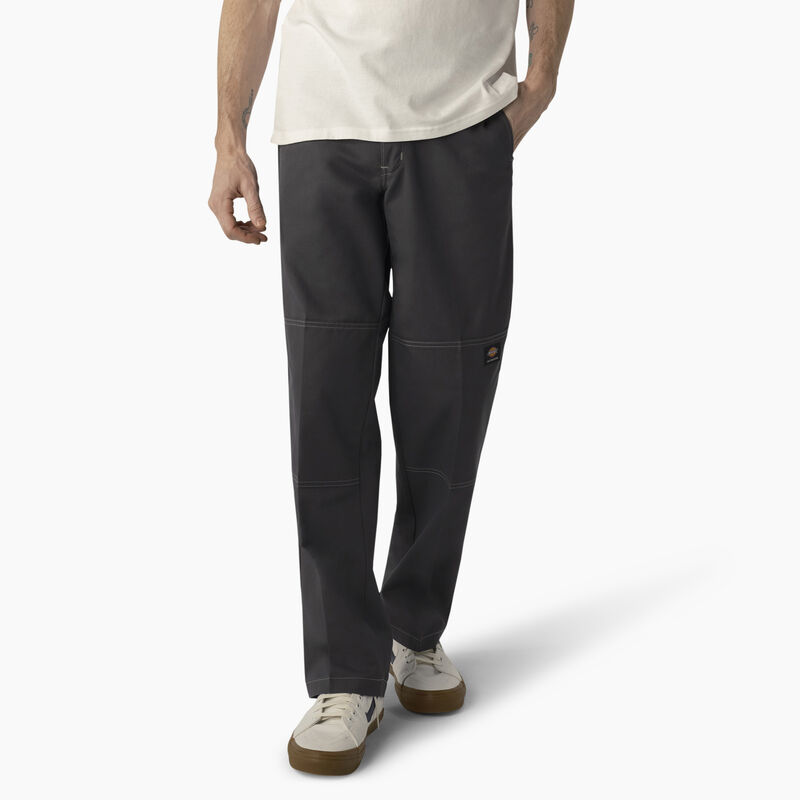 Dickies Skateboarding Regular Fit Double Knee Pants Charcoal w/ Gray Stitching ID-27KZ11v2