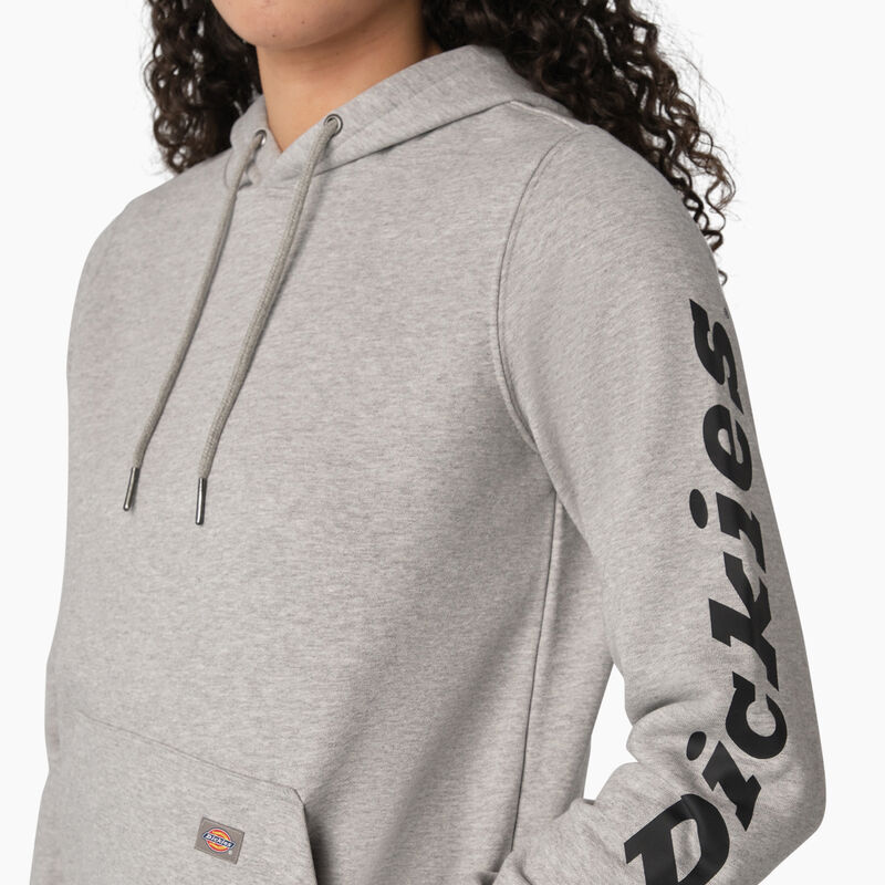 Dickies Heavyweight Logo Sleeve Pullover Heather Gray ID-299ZHD7o