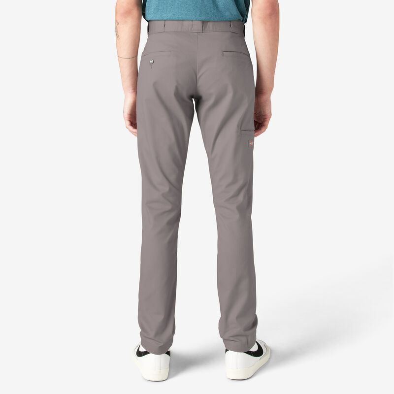 Dickies Skinny Fit Double Knee Work Pants Silver ID-2Al56Irl