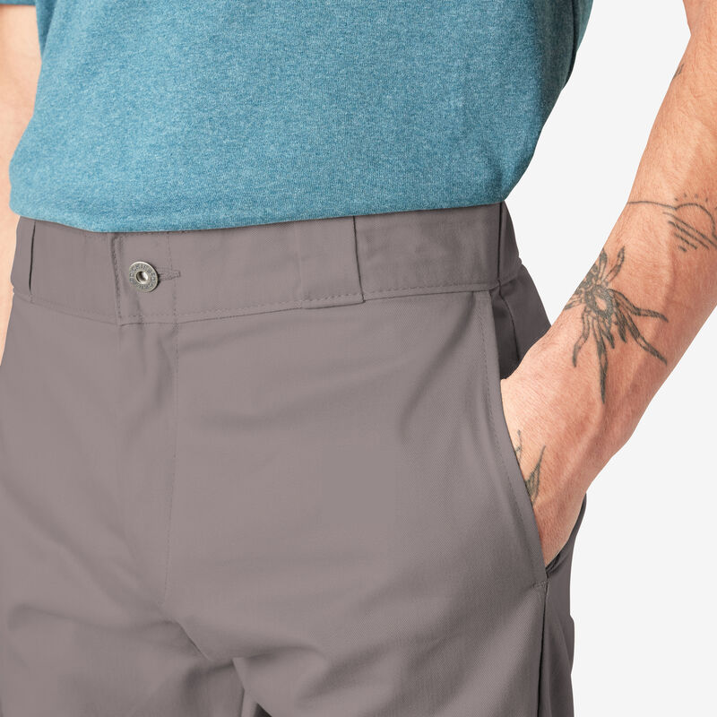 Dickies Skinny Fit Double Knee Work Pants Silver ID-2Al56Irl