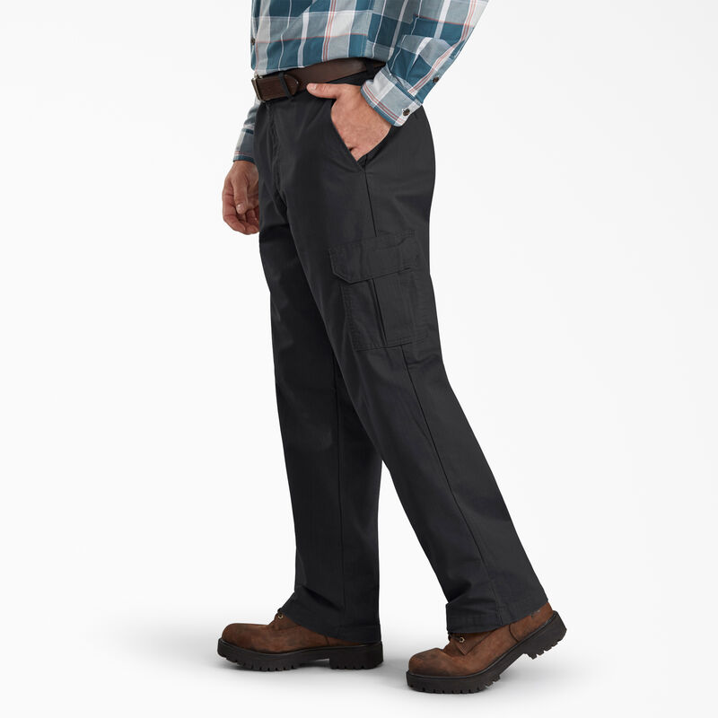 Dickies Regular Fit Ripstop Cargo Pants Rinsed Black ID-2E7A2h3P