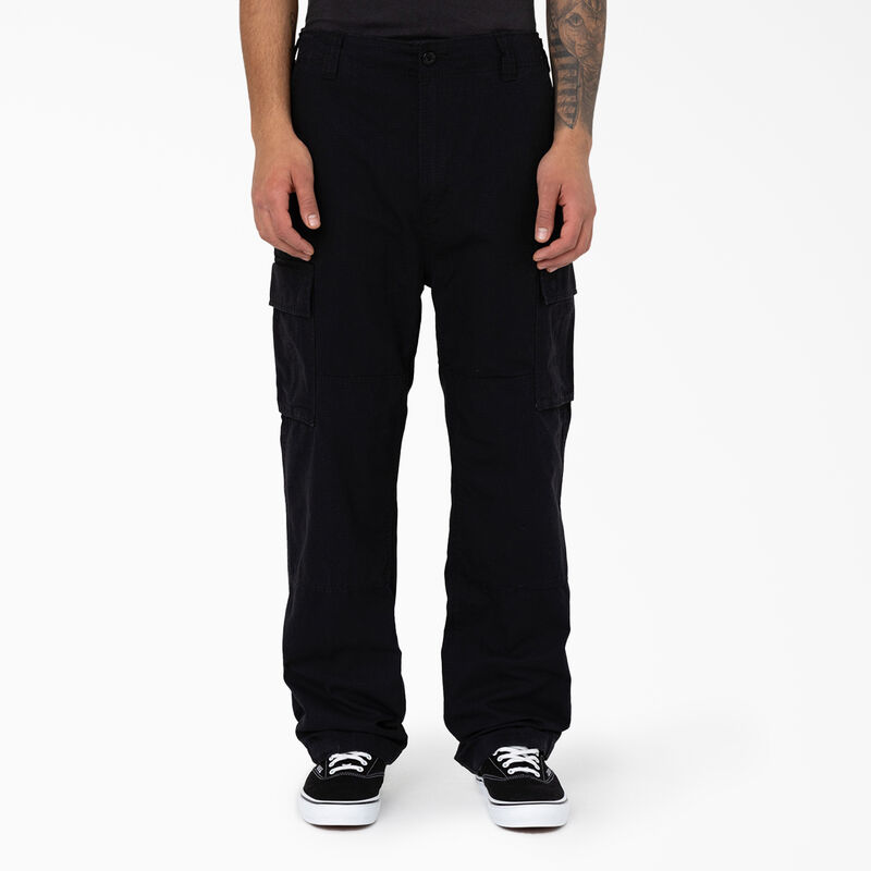 Dickies Eagle Bend Relaxed Fit Double Knee Cargo Pants Black ID-2f2SsYrE