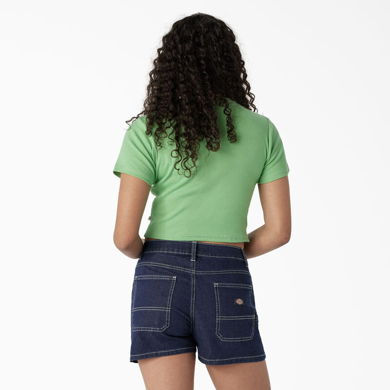Dickies Butterfly Graphic Cropped Baby T-Shirt Apple Mint ID-2k0SXZNz