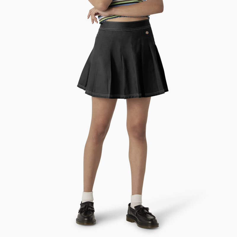Dickies Twill Pleated Skirt Black ID-2lEGxjCy
