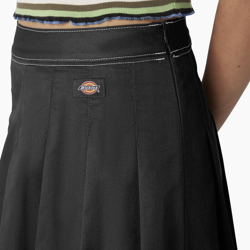 Dickies Twill Pleated Skirt Black ID-2lEGxjCy