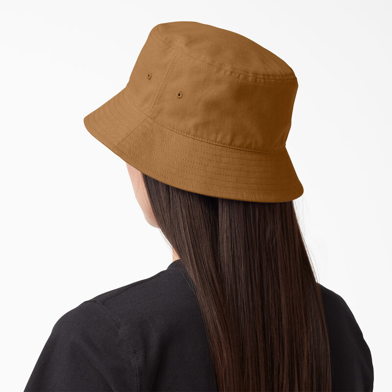 Dickies Script Logo Canvas Bucket Hat Brown Duck ID-2lgGlNNi