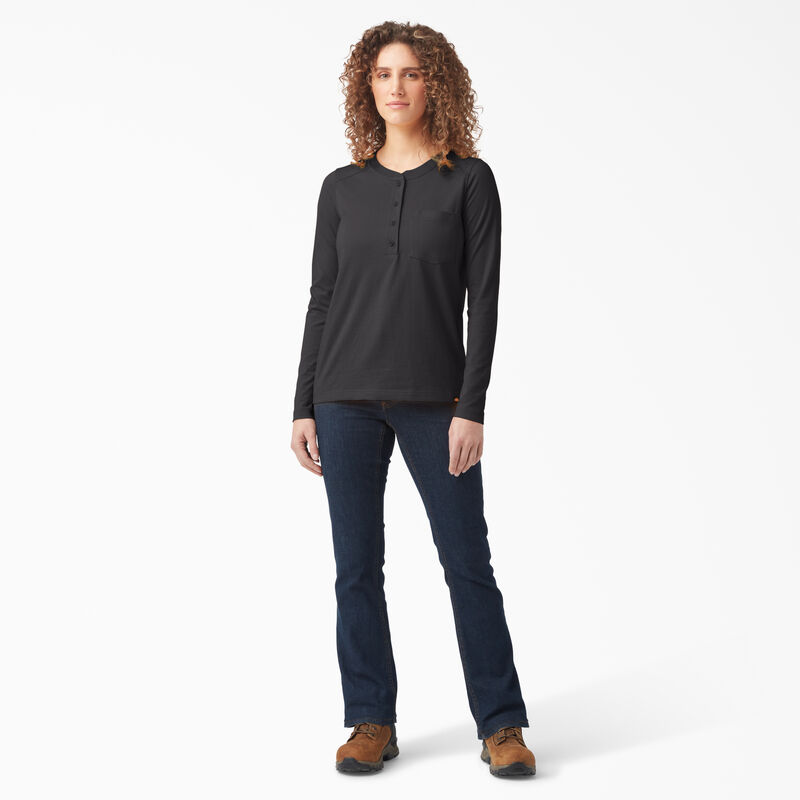 Dickies Heavyweight Henley Black ID-2s7vA1xY