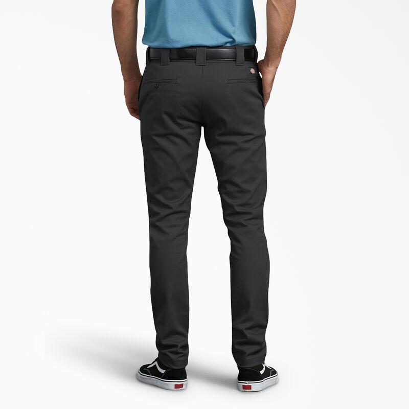 Dickies Slim Fit Skinny Leg Twill Work Pants Black ID-2y4kq63k