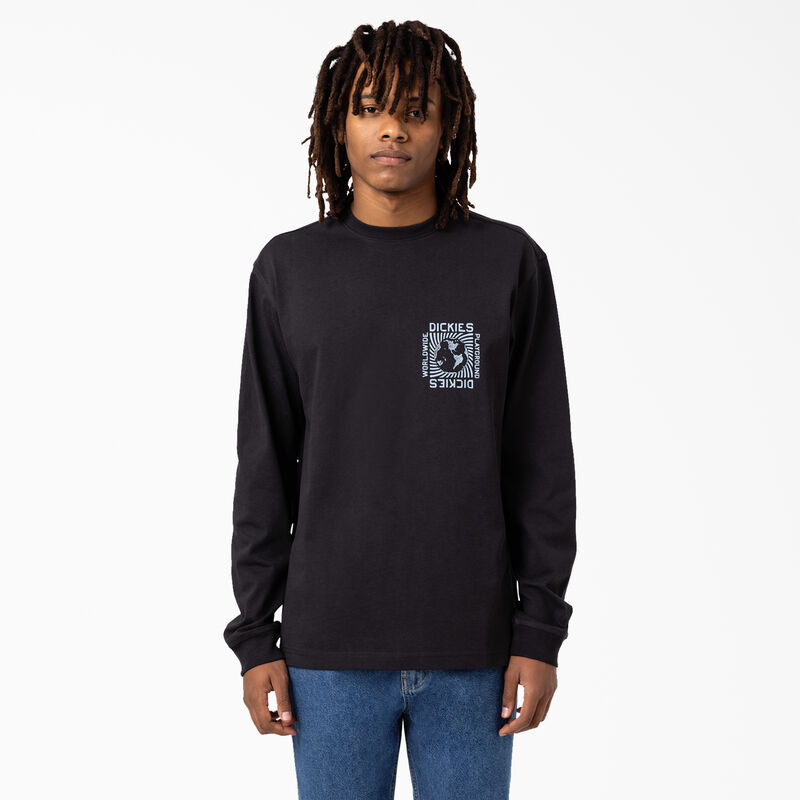 Dickies Marbury Long Sleeve T-Shirt Black ID-318WNIQl