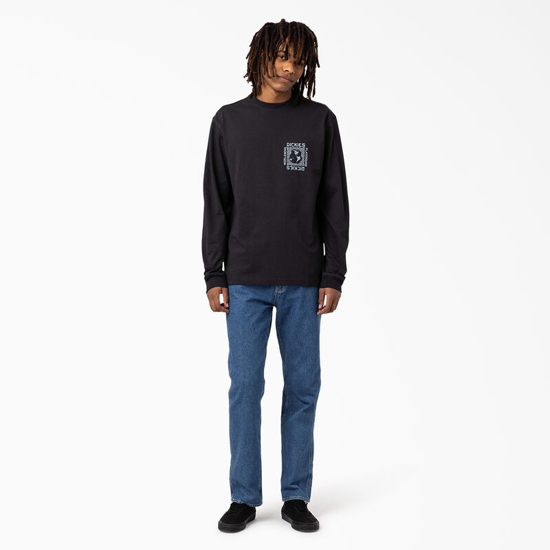 Dickies Marbury Long Sleeve T-Shirt Black ID-318WNIQl