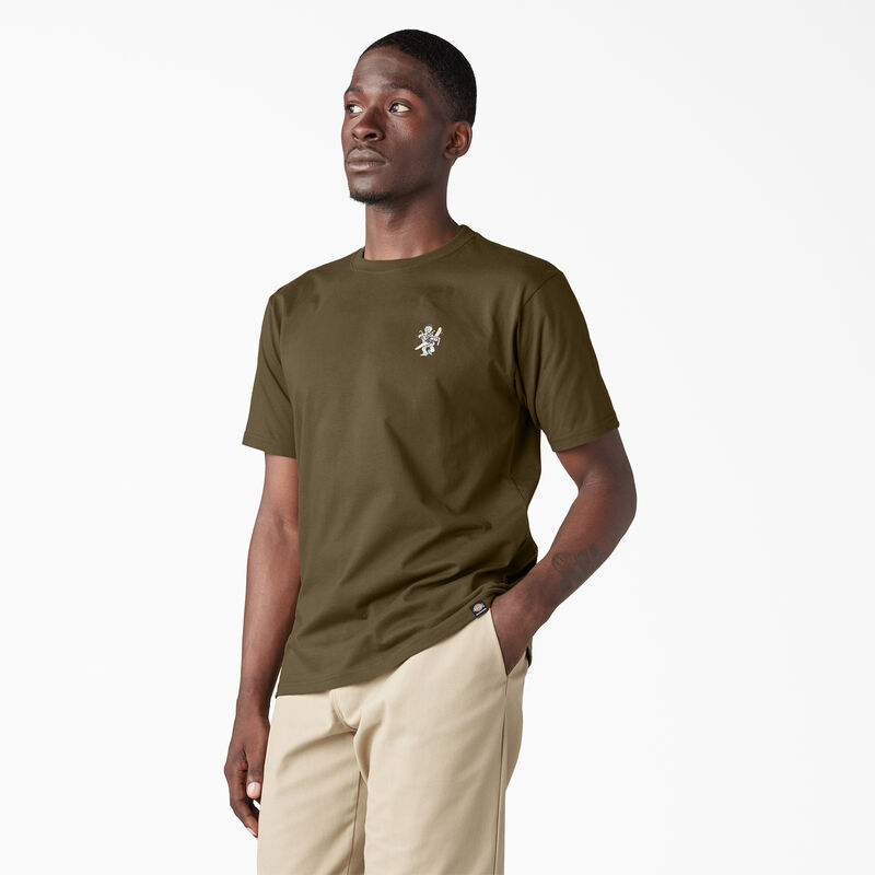 Dickies Skateboarding DIY Skate Graphic T-Shirt Dark Olive ID-33mSxwH2