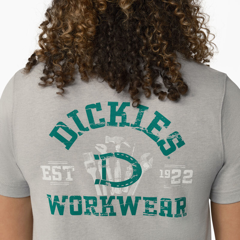 Dickies Heavyweight Workwear Graphic T-Shirt Heather Gray ID-3Dd915GS