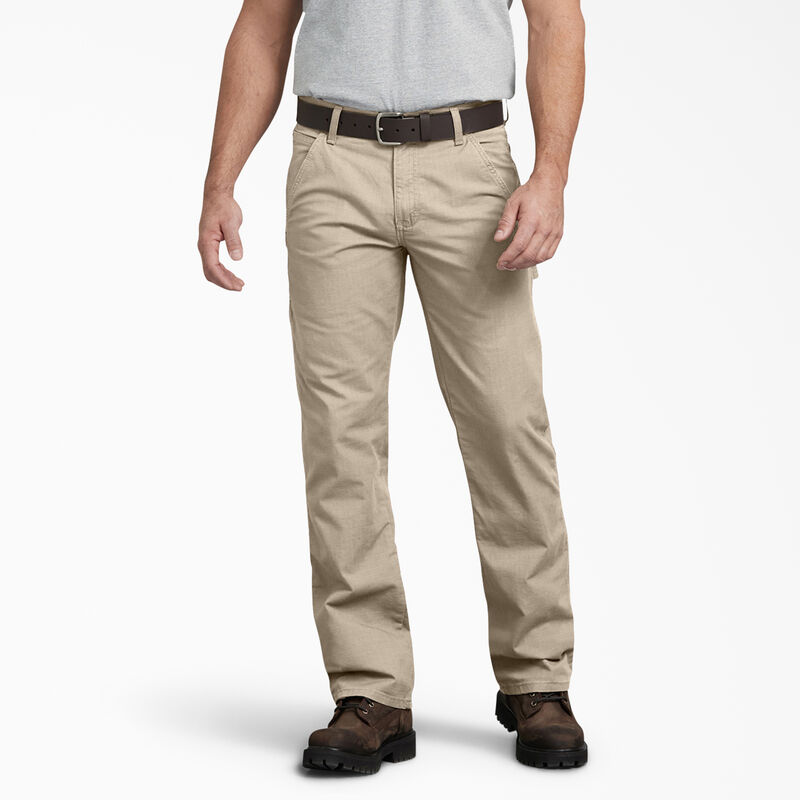 Dickies Regular Fit Ripstop Carpenter Pants Rinsed Desert Sand ID-3GFciCOa