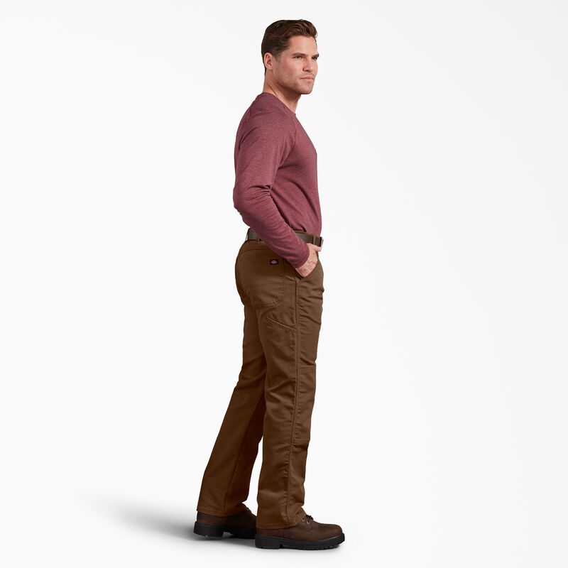 Dickies Regular Fit Duck Double Knee Pants Stonewashed Timber Brown ID-3JrxfQS7