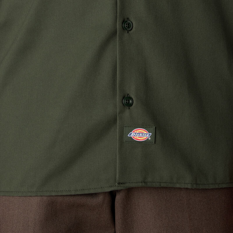 Dickies Long Sleeve Work Shirt Olive Green ID-3L1fnNua