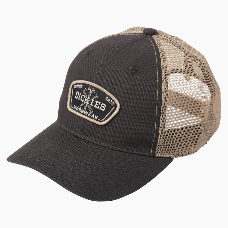 Dickies Workwear Patch Canvas Trucker Cap Black ID-3Oa8RD7Z